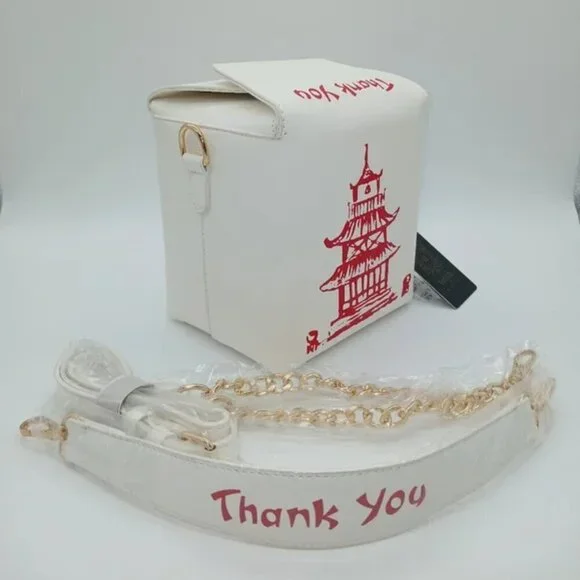 Chinese Takeout Faux Leather Crossbody/Shoulder Handbag​ - Picture 2 of 3